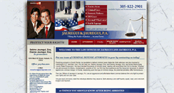 Desktop Screenshot of jaureguilaw.com
